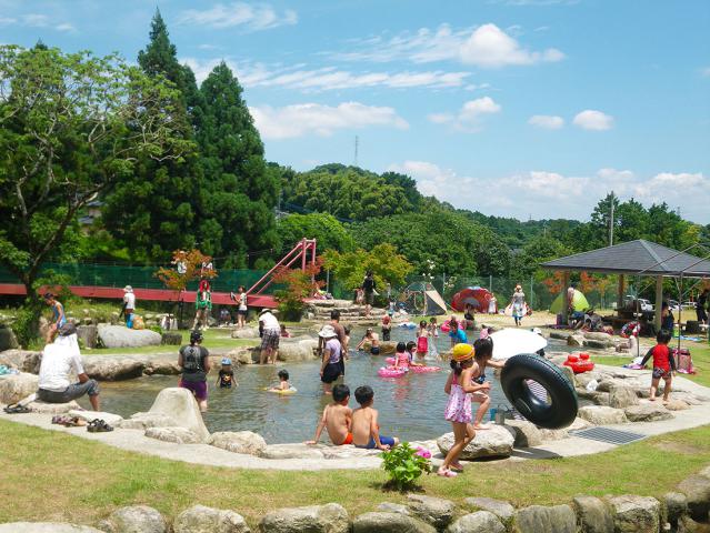 【山田水辺公園】河川プール開放の画像